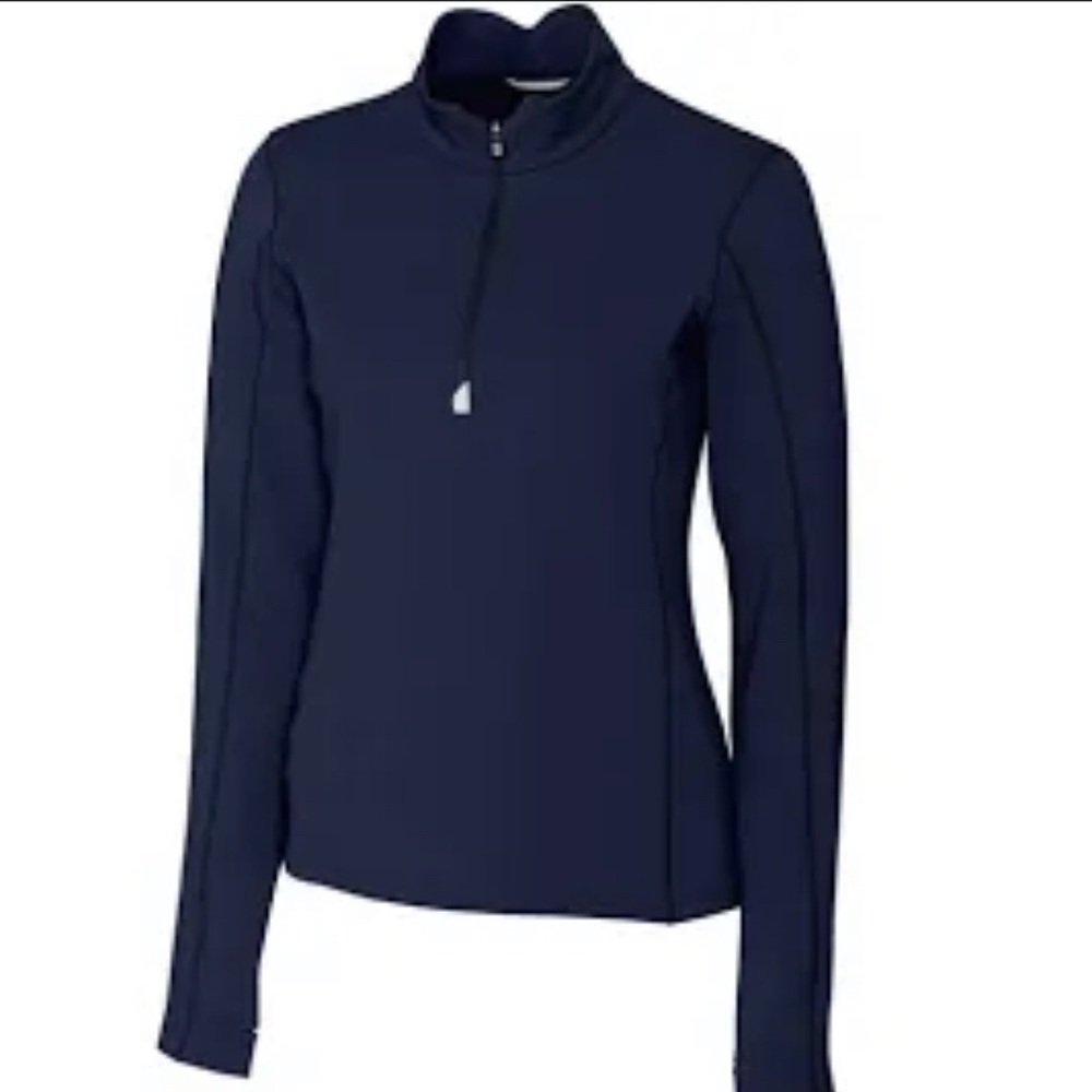 NWT: Cutter & Buck - Ladies L/S Half Zip Mock Liberty